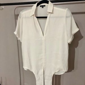 White sheer blouse